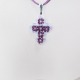 Small Cross - Trina-Mauve Suedine - 1